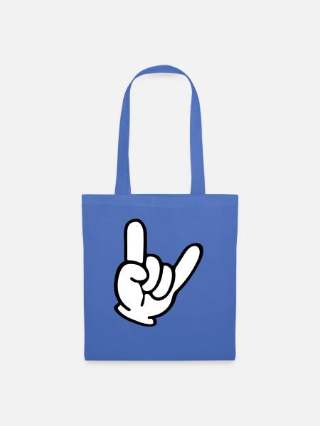 hand comic party - Stoffbeutel - Hellblau