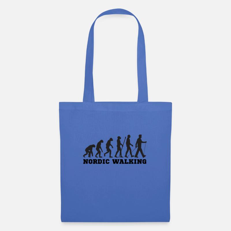 Nordic walking evolution - Tote Bag - light blue