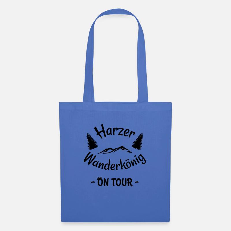 Harzer Wanderkönig On Tour Geschenk Geschenkidee - Stoffbeutel - Hellblau