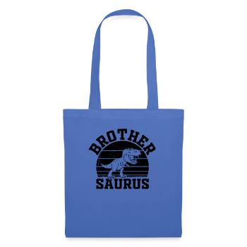 Frère Saurus Frère Dino Frère Dinosaure - Frère - Sac en tissu - bleu pâle - Devant