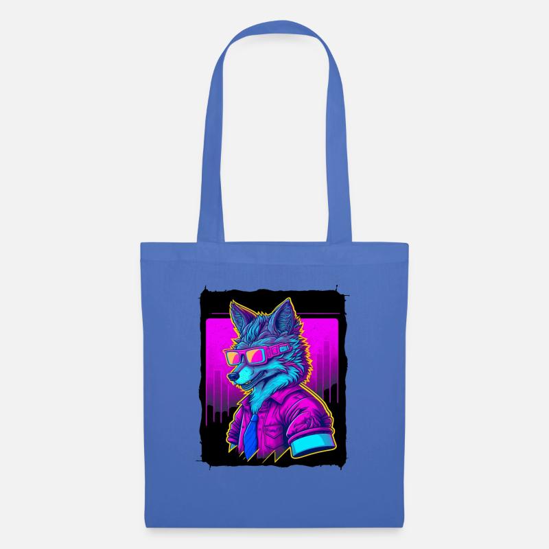 Wolf - Stoffbeutel - Hellblau