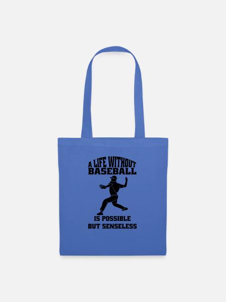 Baseball Baseballspieler Baseballteam Baseballer - Stoffbeutel - Hellblau