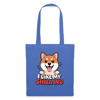 I like my Shiba Inu Hundeliebe - Stoffbeutel - Hellblau - Vorne