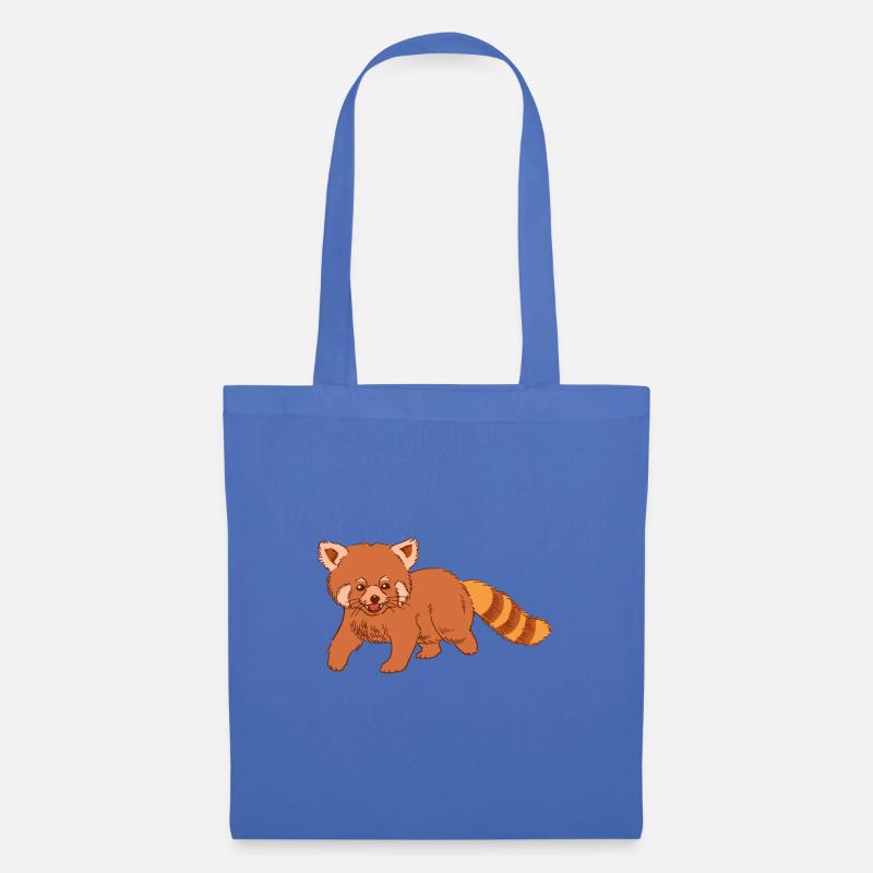 Roter Panda - Stoffbeutel - Hellblau