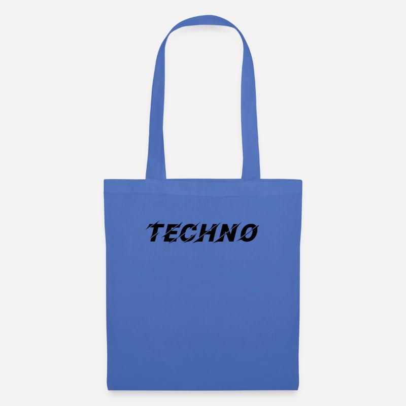 techno - Stoffbeutel - Hellblau