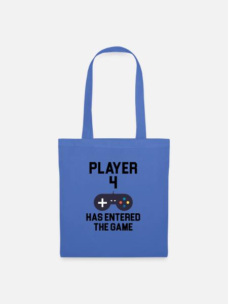 player 4 has entered the game - Stoffbeutel - Hellblau