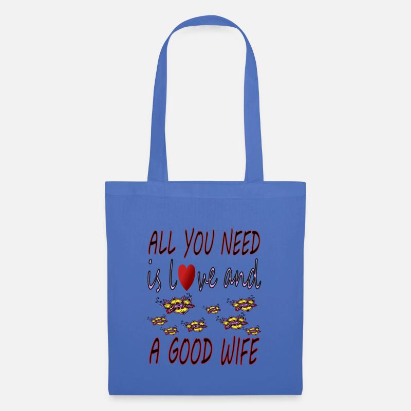 Cooler Spruch coole Sprüche Ehefrau Ehemann gift - Stoffbeutel - Hellblau