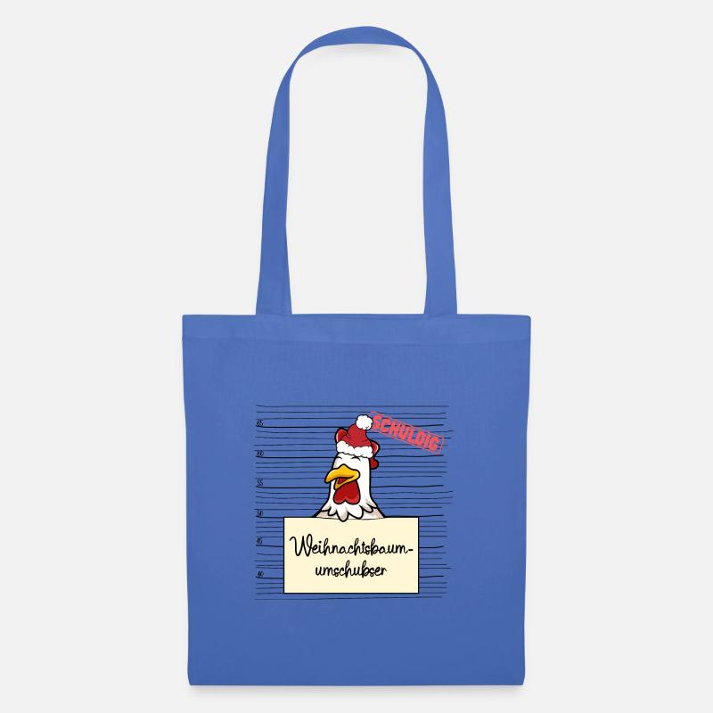 Weihnachtsbaum Umschubser Huhn - Stoffbeutel - Hellblau