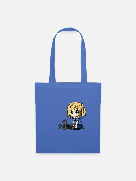 Manga Lilly Blau - Stoffbeutel - Hellblau