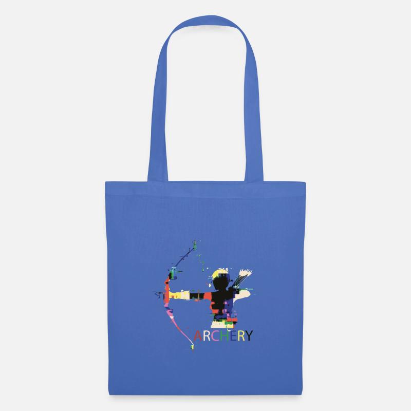 Bogenschießen Bogen Bogensport Comic Geschenk - Stoffbeutel - Hellblau