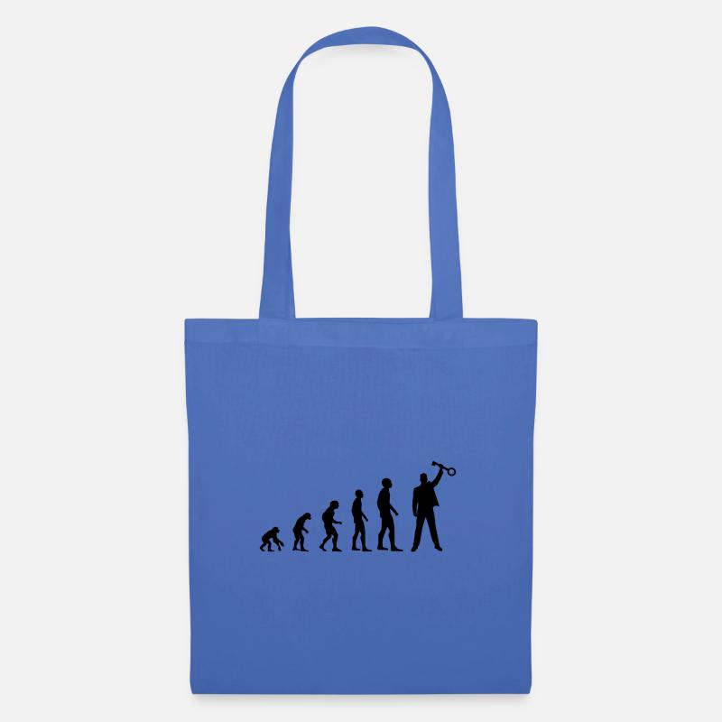Die Evolution des Escape Room Homo Sapiens oder so - Stoffbeutel - Hellblau
