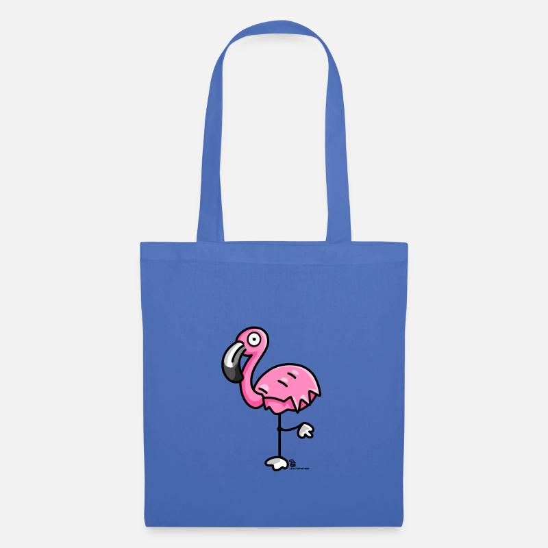 Flamingo - Stoffbeutel - Hellblau