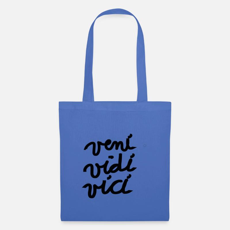 veni vidi vici Geschenk Idee römisch - Stoffbeutel - Hellblau