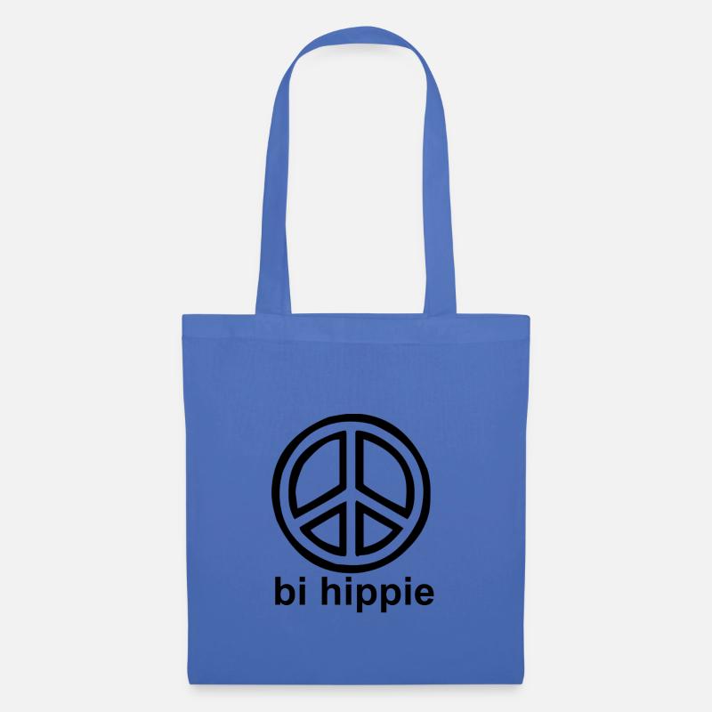 bi hippie - pride Design - Stoffbeutel - Hellblau