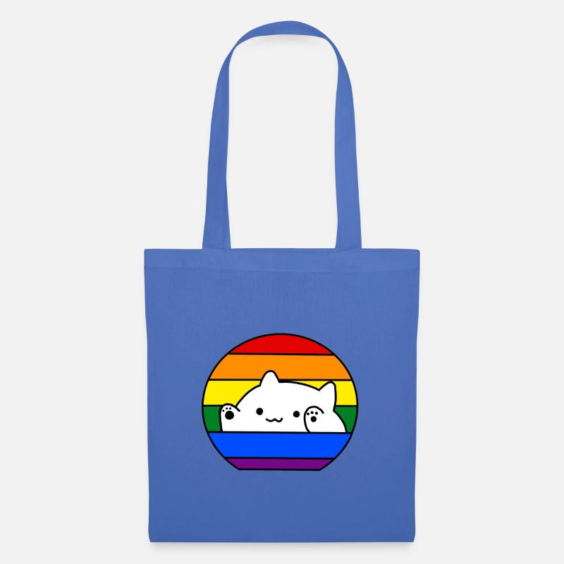 Pride Bongo Katze - Stoffbeutel - Hellblau
