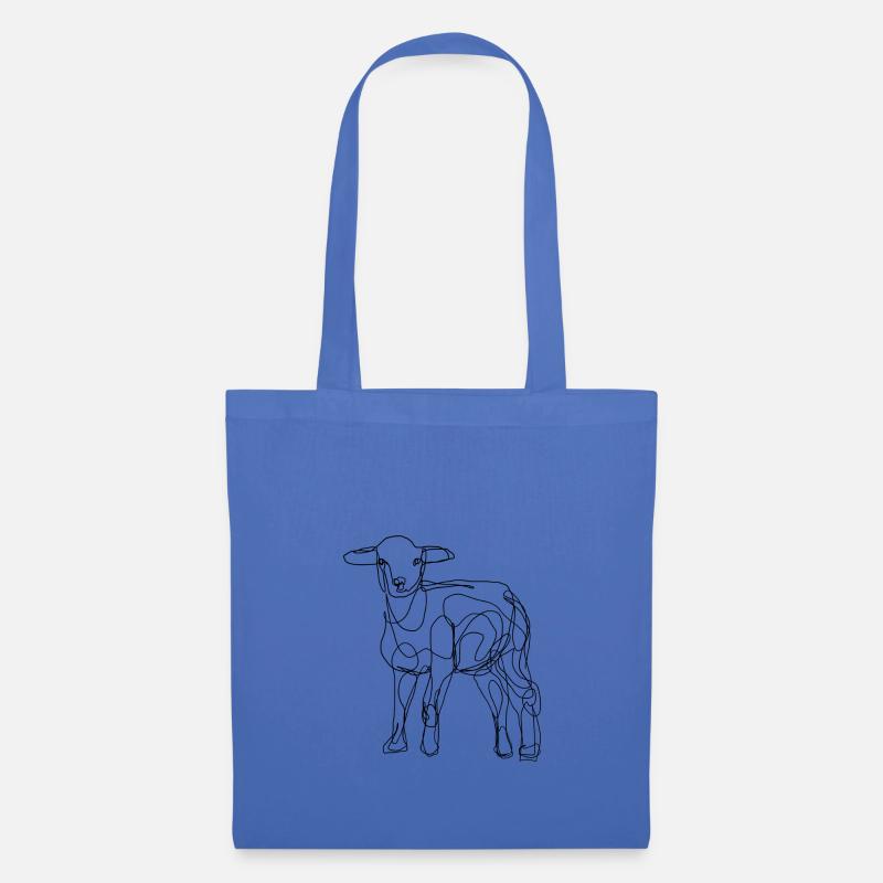 sheep Schaf lamm - Stoffbeutel - Hellblau
