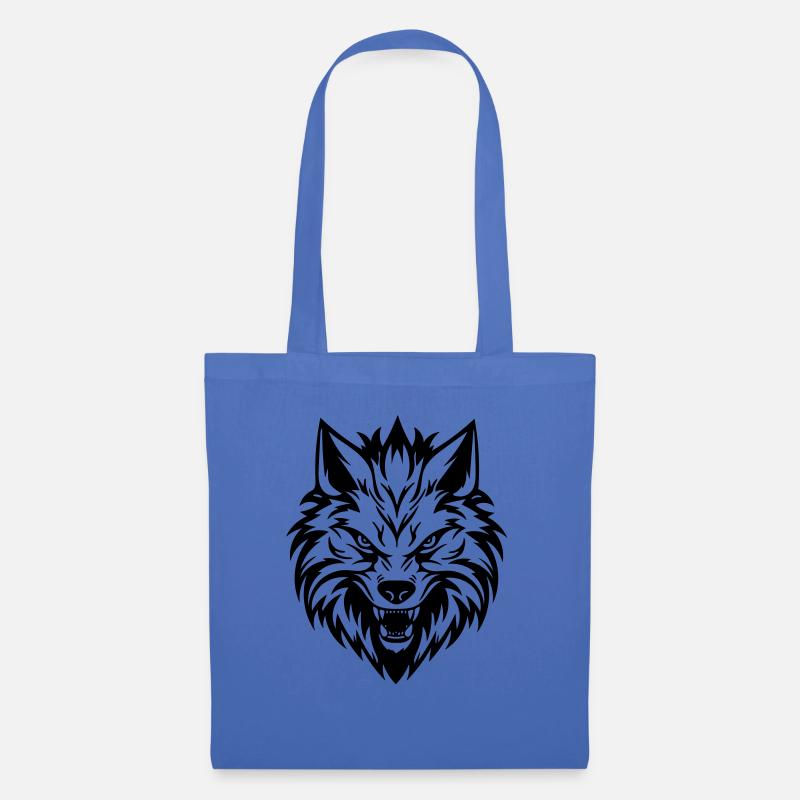 Wolf - Stoffbeutel - Hellblau