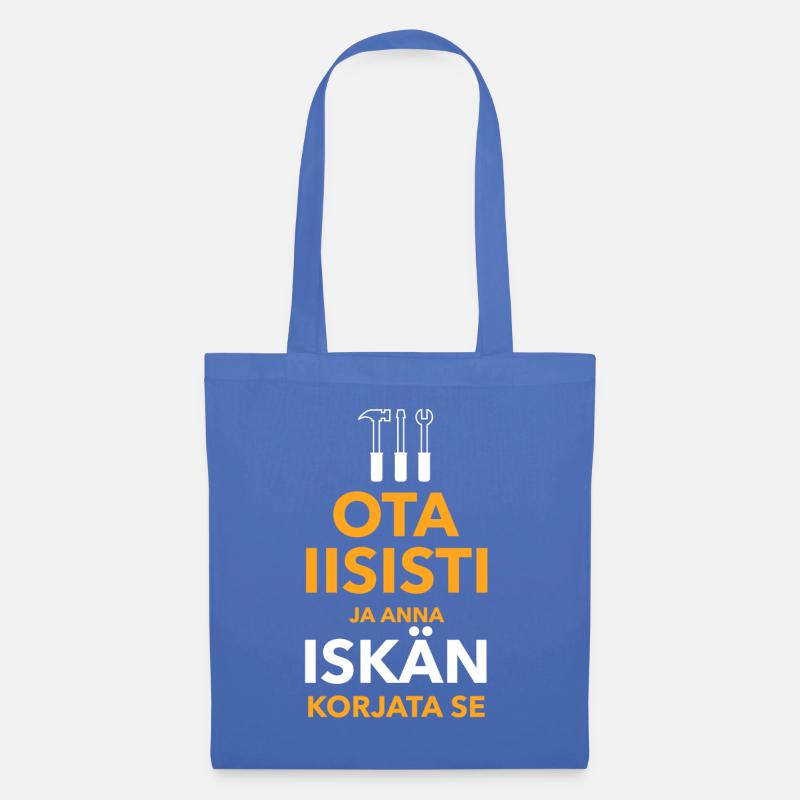 Lassen Sie Ihren Vater das Problem beheben - Stoffbeutel - Hellblau