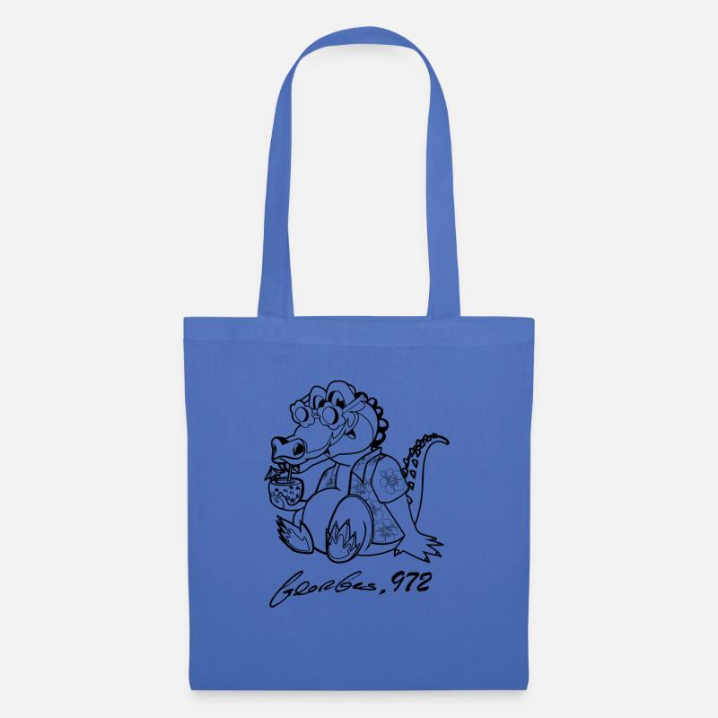 Georges Basic Black - Tote Bag - light blue