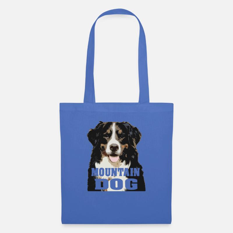Berner Sennenhund - Stoffbeutel - Hellblau