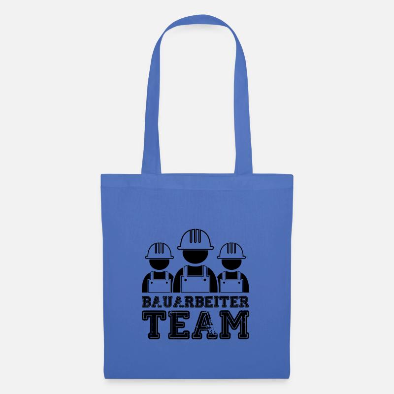 bauarbeiter team 01 - Stoffbeutel - Hellblau