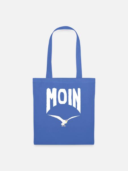 Küstenkind moin möwe - Stoffbeutel - Hellblau