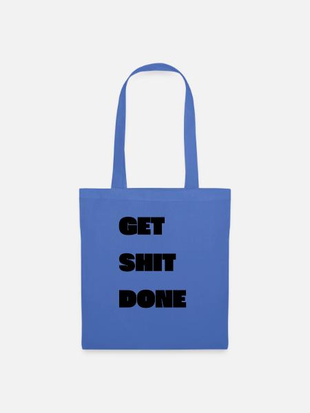 GET SHIT DONE - Stoffbeutel - Hellblau