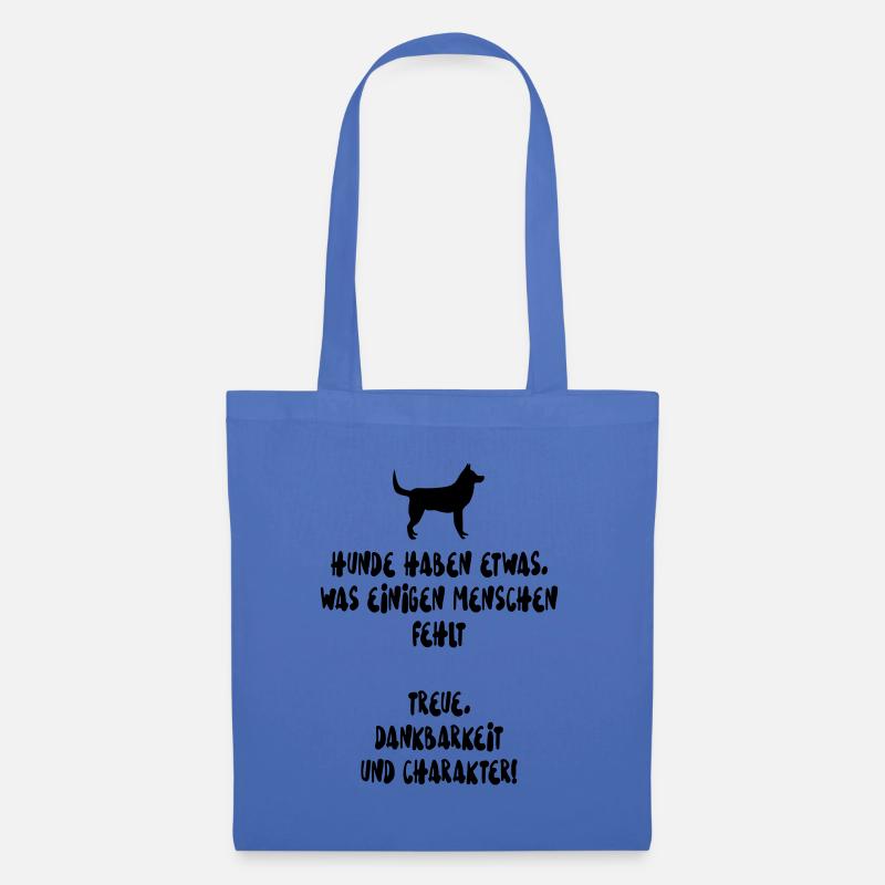 Hunde Spruch - Stoffbeutel - Hellblau