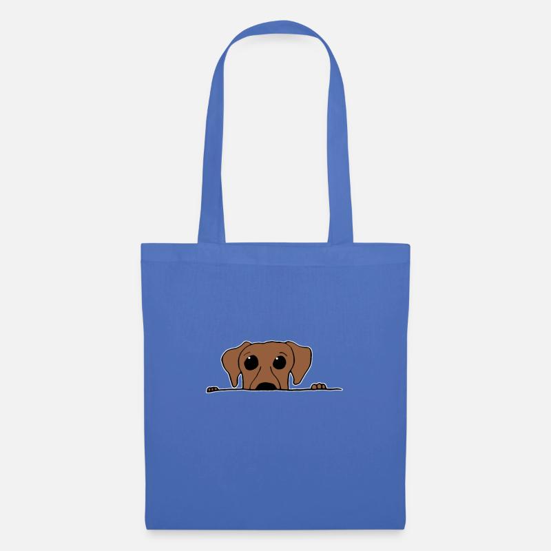 Hundeblick, Süßer Hund, Comic, Geschenkidee - Stoffbeutel - Hellblau