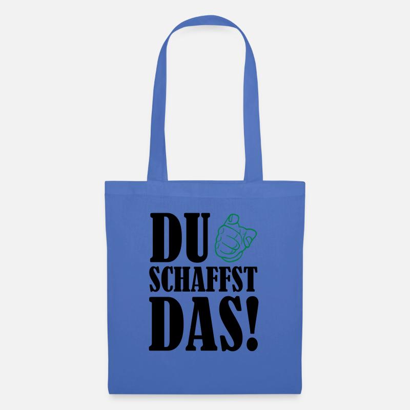 du_schaffst_das_02 - Stoffbeutel - Hellblau