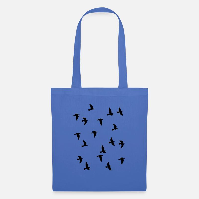 vogelschwarm - Stoffbeutel - Hellblau