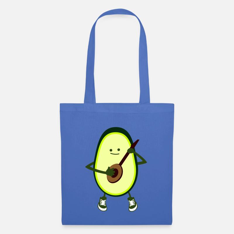Acocado mit Gitarre - Stoffbeutel - Hellblau