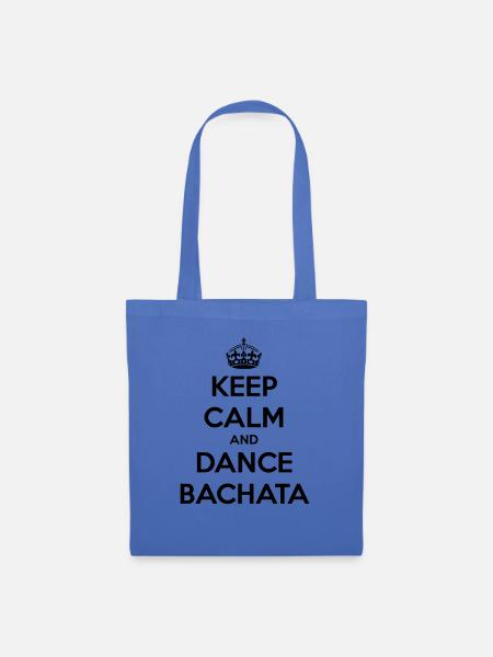 Keep calm and dance Bachata - Stoffbeutel - Hellblau