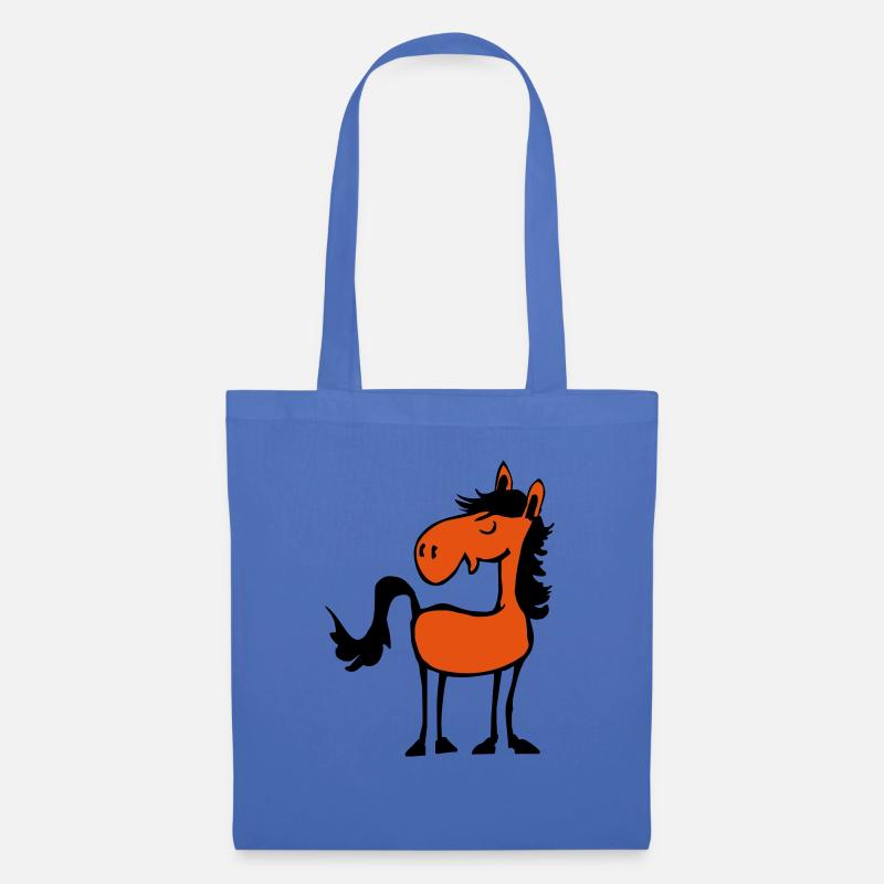Pferd - Stoffbeutel - Hellblau