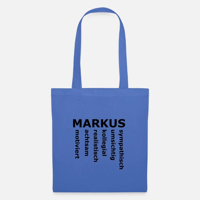 Markus - Ein spezielles Design für Markus - Stoffbeutel - Hellblau