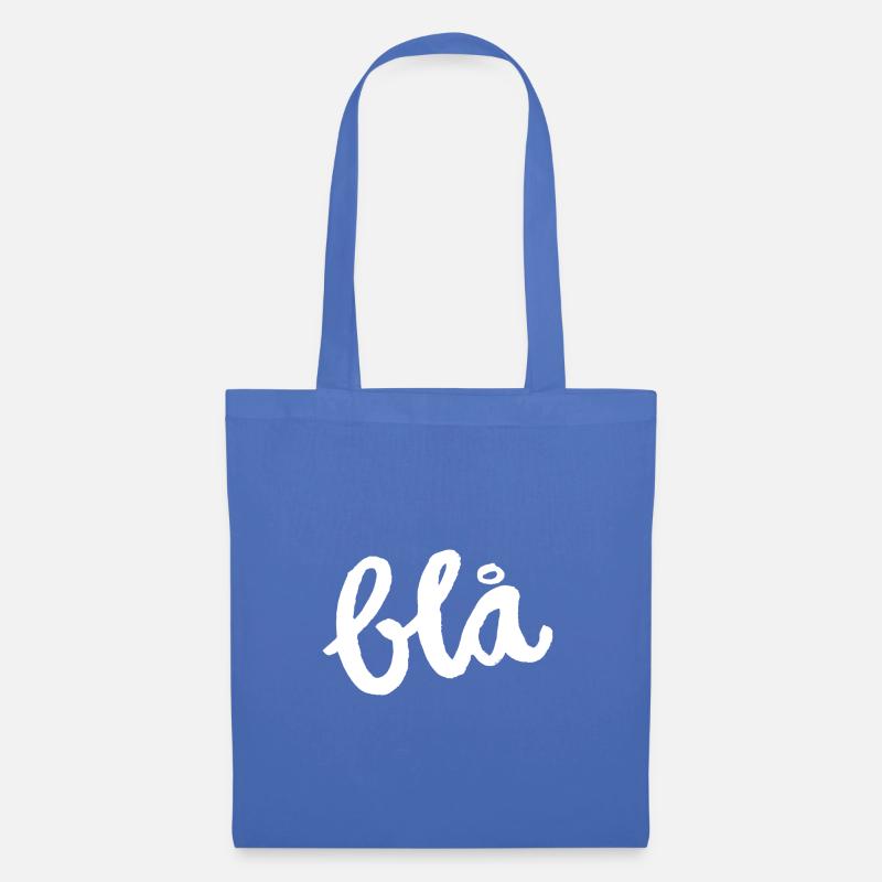 blå - Stoffbeutel - Hellblau