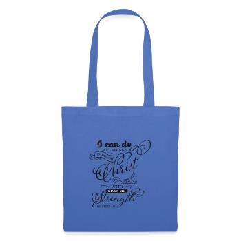 Christian clothes with saying - gift idea - Tote Bag - light blue - Front
