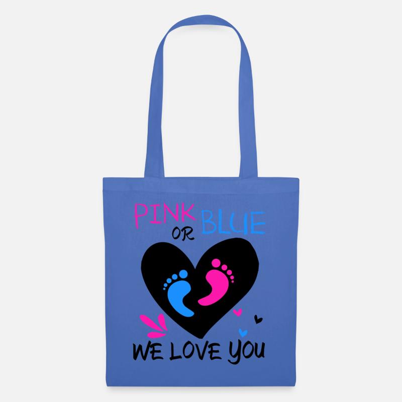 Enceinte, bébé en déplacement, grossesse - Sac en tissu - bleu pâle