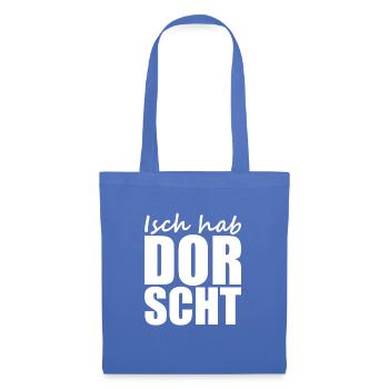 Sächsisch - Dialekt - Spruch - Stoffbeutel - Hellblau - Vorne