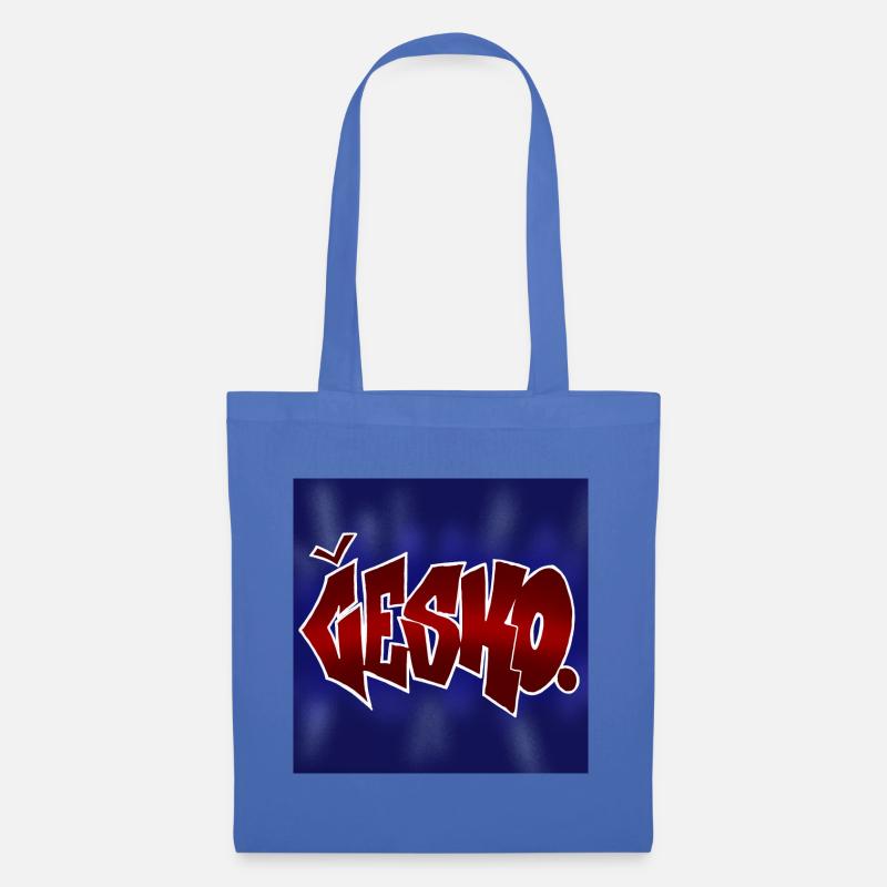 Conception de graffitis Česko - Sac en tissu - bleu pâle