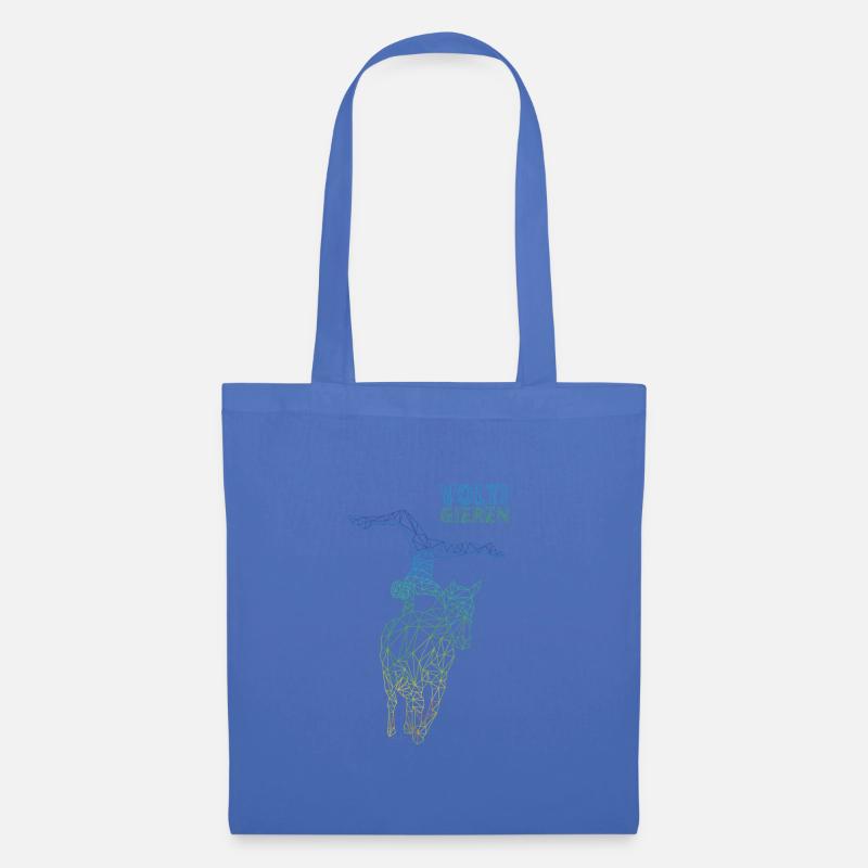 Voltigieren Pferd Geschenk - Stoffbeutel - Hellblau