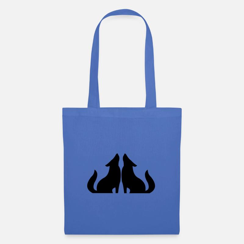 Wolf - Stoffbeutel - Hellblau