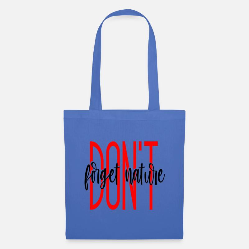 DONT forget nature - Stoffbeutel - Hellblau