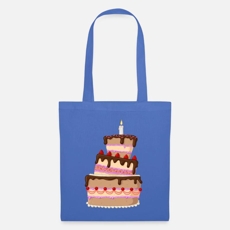 Leckere Comic Torte - Stoffbeutel - Hellblau