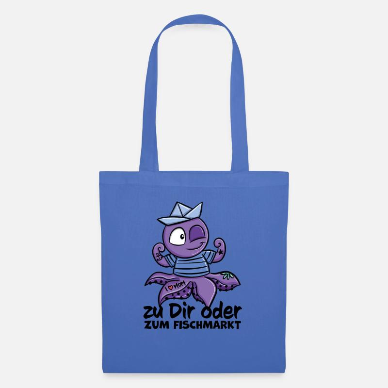 tony Tattoo Statement zu dir oder zum Fischmarkt - Stoffbeutel - Hellblau