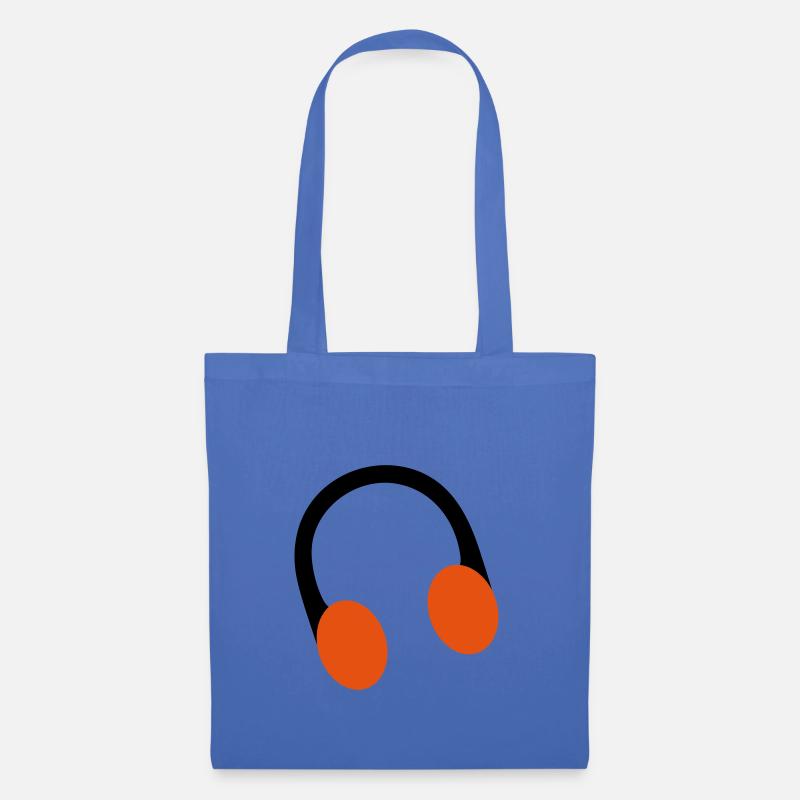 Retro-Over-Ear-Kopfhörer-Kopfhörer - Stoffbeutel - Hellblau
