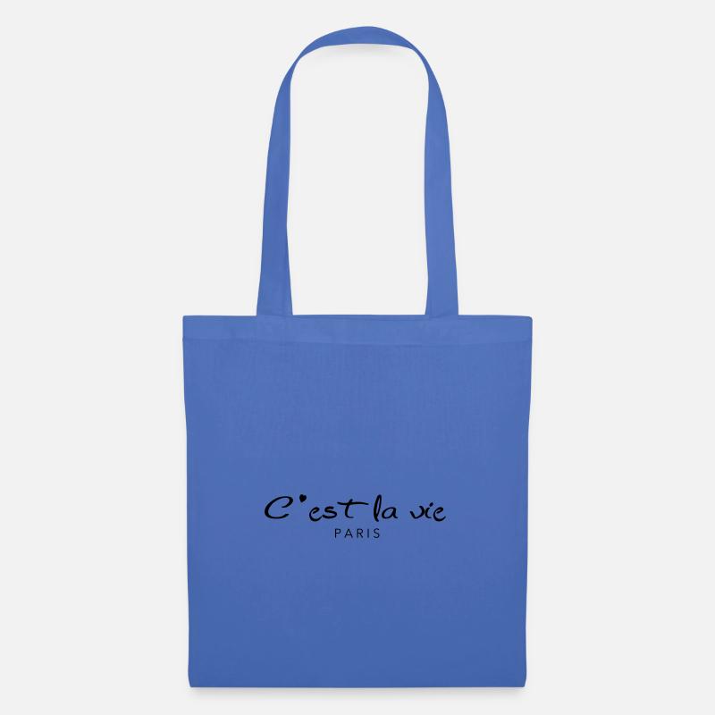 Cèst la vie, so ist das Leben. - Stoffbeutel - Hellblau