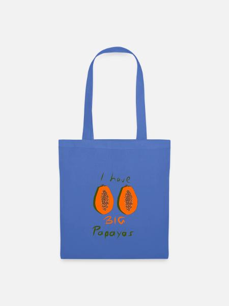 Big Papayas - Stoffbeutel - Hellblau