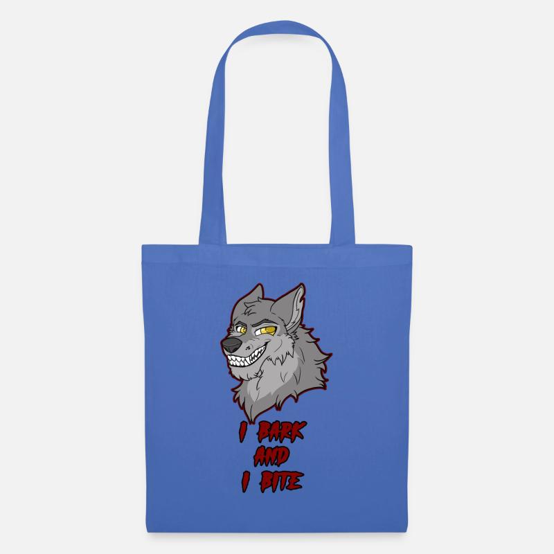 l bark and i bite - Tote Bag - light blue