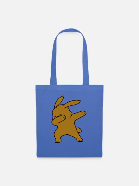 dabbing rabbit - Stoffbeutel - Hellblau